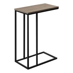 Accent Table / C-Shaped / End / Side / Snack / Living Room / Bedroom / Metal / Laminate / Brown / Black / Contemporary / Modern - Monarch Specialties I 3766 8 Accent Table / C-Shaped / End / Side / Snack / Living Room / Bedroom / Metal / Laminate / Brown / Black / Contemporary / Modern - Monarch Specialties I 3766 -Bedroom Furniture Shop 69 i 3766 6
