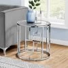 Accent Table / Side / End / Nightstand / Lamp / Living Room / Bedroom / Metal / Tempered Glass / Chrome / Clear / Transitional - Monarch Specialties I 7831 -Bedroom Furniture Shop 69 i 7831 1