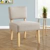 Accent Chair / Armless / Living Room / Bedroom / Fabric / Wood Legs / Beige / Natural / Transitional - Monarch Specialties I 8272