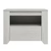 Off White Simple Style Manufacture Wood Nightstand With Gray Wood Grain Sticker Surfaces One Drawer For Bedroom Guest Room Children’s Room -Bedroom Furniture Shop 71b4220d92cd4cf7931d10a5e0c23aed