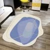2' X 3' Modern Blue & White Area Rug Irregular Shaped Carpet Mat For Living Room Bedroom -Bedroom Furniture Shop 74fbe9c73bf4b1549fb2d348174e03dc