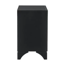 Glamorous Pearl Black Metallic Finish 1pc Nightstand Of 2x Drawers Faux Crystal Handles Modern Bedroom Wooden Furniture Black -Bedroom Furniture Shop 76b93e86e1b746f78412e80a25e56f10