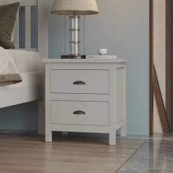 Versatile Gray 2-Drawers Nightstand, Bedside Table, End Table For Living Room Bedroom Assembled With Sturdy Solid Wood 11 Versatile Gray 2-Drawers Nightstand, Bedside Table, End Table For Living Room Bedroom Assembled With Sturdy Solid Wood -Bedroom Furniture Shop 7d1e9daeb8694ba3817186d05f2f53b0