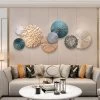 3D Art Deco Large Metal Round Textured Wall Decor For Living Room Bedroom -Bedroom Furniture Shop 833f2ebbf1400b10b52cf77f77f6af8e
