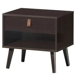 Hivago Nightstand Bedroom Table With Drawer Storage Shelf-Brown 9 Hivago Nightstand Bedroom Table With Drawer Storage Shelf-Brown -Bedroom Furniture Shop 86b4b9d18a964c5180199712475763b2