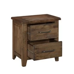 Classic Transitional Design Nightstand Burnished Finish Solid Rubberwood Bedroom Side Table Rustic Look Furniture 13 Classic Transitional Design Nightstand Burnished Finish Solid Rubberwood Bedroom Side Table Rustic Look Furniture -Bedroom Furniture Shop 8f5476cbc089425e957b584347cefe37