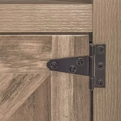 Farmhouse Nightstand, Rustic Oak End Table Side Table Side Cabinet, Bedside Table With Barn Door And Open Shelf For Bedroom, Living Room, Rustic Oak Oak -Bedroom Furniture Shop 9472c0aa1a8f44758995ab0f253f70e6