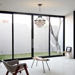 Ariane Black 5-Light Chandelier, For Living/Dining Room, Bedroom -Bedroom Furniture Shop Arosa Black 5 Light Chandelier2C for Living Dining Room2C Bedroom2C Hallway 2