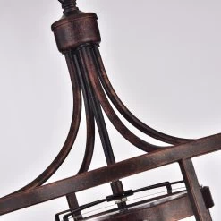 Augusta 3-Light Lantern Square Pendant For Dining/Bedroom, Hallway