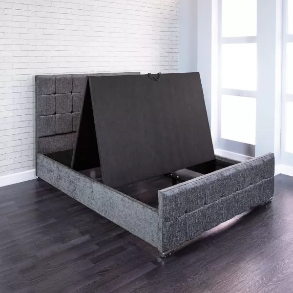 Renata Cube Fabric Upholstered Bed Frame 7 Renata Cube Fabric Upholstered Bed Frame - Image 5