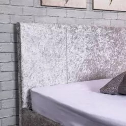 Emma Modern Italian Silver Fabric Bed Frame -Bedroom Furniture Shop CE4A0892 Edit 600x600 1