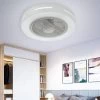 20in Modern Invisible Ceiling Fan Light With Remote Control LED Lamp Dimmable For Bedroom Office -Bedroom Furniture Shop Ceiling Fan Light Remote Control LED Lamp Dimmable Bedroom Office Modern