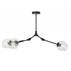 CurveCurio 3-Light Adjustable Abstract Chandelier With 4 Different Light Shade Living Room Light Bedroom Light -Bedroom Furniture Shop CurveCurio 3 Light Adjustable Abstract Chandelier with 4 Different Light Shade Living Room Light Bedroom Light 12