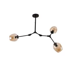 CurveCurio 3-Light Adjustable Abstract Chandelier With 4 Different Light Shade Living Room Light Bedroom Light -Bedroom Furniture Shop CurveCurio 3 Light Adjustable Abstract Chandelier with 4 Different Light Shade Living Room Light Bedroom Light 8