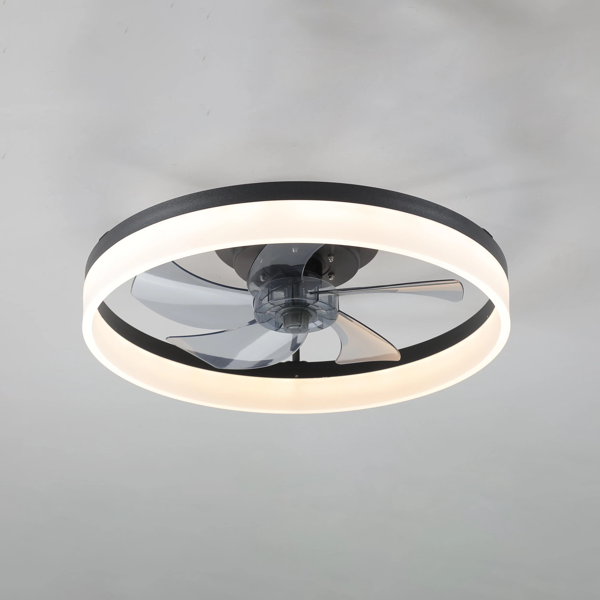 Cusp Barn 20-In Modern Low Profile Ceiling Fan With Dimmable LED Lights And Remote Control Flush Mount Ceiling Light For Bedroom 7 Cusp Barn 20-In Modern Low Profile Ceiling Fan With Dimmable LED Lights And Remote Control Flush Mount Ceiling Light For Bedroom - Image 5