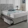 Classic Divan Set Upholstered In Crushed Velvet Material – Matching Headboard & Choice Of Mattress -Bedroom Furniture Shop D01 57 600x592 1