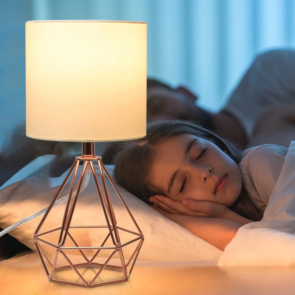 Depuley Bedroom Bedside Table Lamp Fabric Nightstand Light Shade - N/A 14 Depuley Bedroom Bedside Table Lamp Fabric Nightstand Light Shade - N/A - Image 12