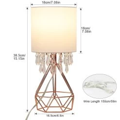Depuley Bedroom Bedside Table Lamp Fabric Nightstand Light Shade - N/A 25 Depuley Bedroom Bedside Table Lamp Fabric Nightstand Light Shade - N/A -Bedroom Furniture Shop Depuley Bedroom Bedside Table Lamp Fabric Nightstand Light Shade 4