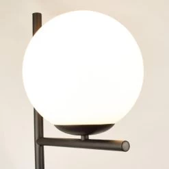 Depuley Sphere Floor Lamp-9W Frost Glass Globe Standing Lamp For Bedroom Tall Pole E26 LED Light Base - N/A -Bedroom Furniture Shop Depuley Sphere Floor Lamp 9W Frost Glass Globe Standing Lamp for Bedroom Tall Pole E26 LED Light Base 15