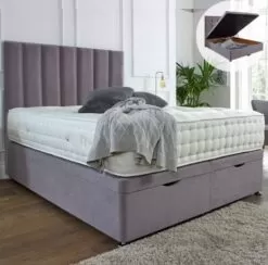 Ottoman Storage End Lift Essential Divan Base Available In Single Double And King Size