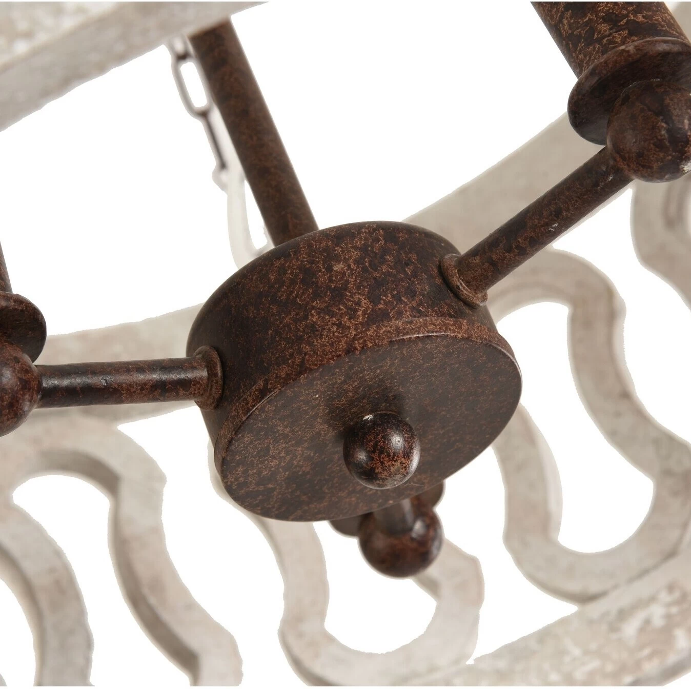 Farmhouse And Modern 3-Light Drum Shade Wood Chandelier With 3 Chains Distressed Weathered Rusty Antique Wood Light For Bedroom 10 Farmhouse And Modern 3-Light Drum Shade Wood Chandelier With 3 Chains Distressed Weathered Rusty Antique Wood Light For Bedroom - Image 8