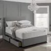 Hiley Memory Foam Divan Bed Set + Spring Memory Foam Mattress -Bedroom Furniture Shop GREY310 2 600x600 1