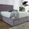 Lisbon Ottoman Storage End Lift Essential Divan Base Available In Single Double And King Size -Bedroom Furniture Shop HF06 600x592 1