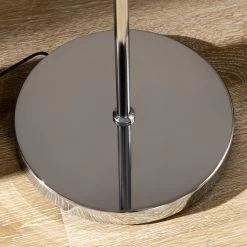 HOMCOM 2-Light LED Floor Lamps For Living Room, Tree Standing Lamp For Bedroom With Adjustable Head, Chrome