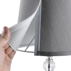 HOMCOM Crystallite Modern Table Lamps For Bedroom Set Of 2, Bedside Desk Lamp For Home Office, Lamp Set With Fabric Lampshades 19 HOMCOM Crystallite Modern Table Lamps For Bedroom Set Of 2, Bedside Desk Lamp For Home Office, Lamp Set With Fabric Lampshades -Bedroom Furniture Shop HOMCOM Crystallite Modern Table Lamps for Bedroom Set of 22C Bedside Desk Lamp for Home Office2C Lamp Set with Fabric Lampshades 8