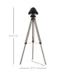 HOMCOM Industrial Style Tripod Floor Lamp For Living Room Bedroom, Vintage Spotlight Reading Lamp With Wooden Metal Legs -Bedroom Furniture Shop HOMCOM Industrial Style Tripod Floor Lamp for Living Room Bedroom2C Vintage Spotlight Reading Lamp with Wooden Metal Legs