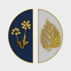 2 Pieces Glam Metal Bedroom Wall Decor Home Art In Gold & Blue With Semi-Circle Design -Bedroom Furniture Shop L3D446S265ENDP4GLXLIUWFF2ELUF3P3XW888 1000x1000