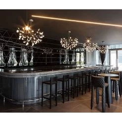 Luxury Acrylic Light Fixture Moden Rosegold LED Sputnik Firefly Chandelier For Living Room, Bedroom,Hotel, Villa -Bedroom Furniture Shop Luxury Acrylic Ceiling Light Moden Rosegold LED Sputnik Firefly Chandelier Pendant Lamp for Living Room2C Bedroom2CHotel2C Villa 6