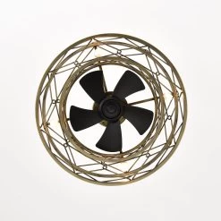 Modern Revrersible 20" Caged Ceiling Fan With Lights For Bedroom -Bedroom Furniture Shop Modern Revrersible 2022 Caged Ceiling Fan with Lights for bedroom 4