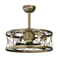 Modern Revrersible 20" Caged Ceiling Fan With Lights For Bedroom -Bedroom Furniture Shop Modern Revrersible 2022 Caged Ceiling Fan with Lights for bedroom 6