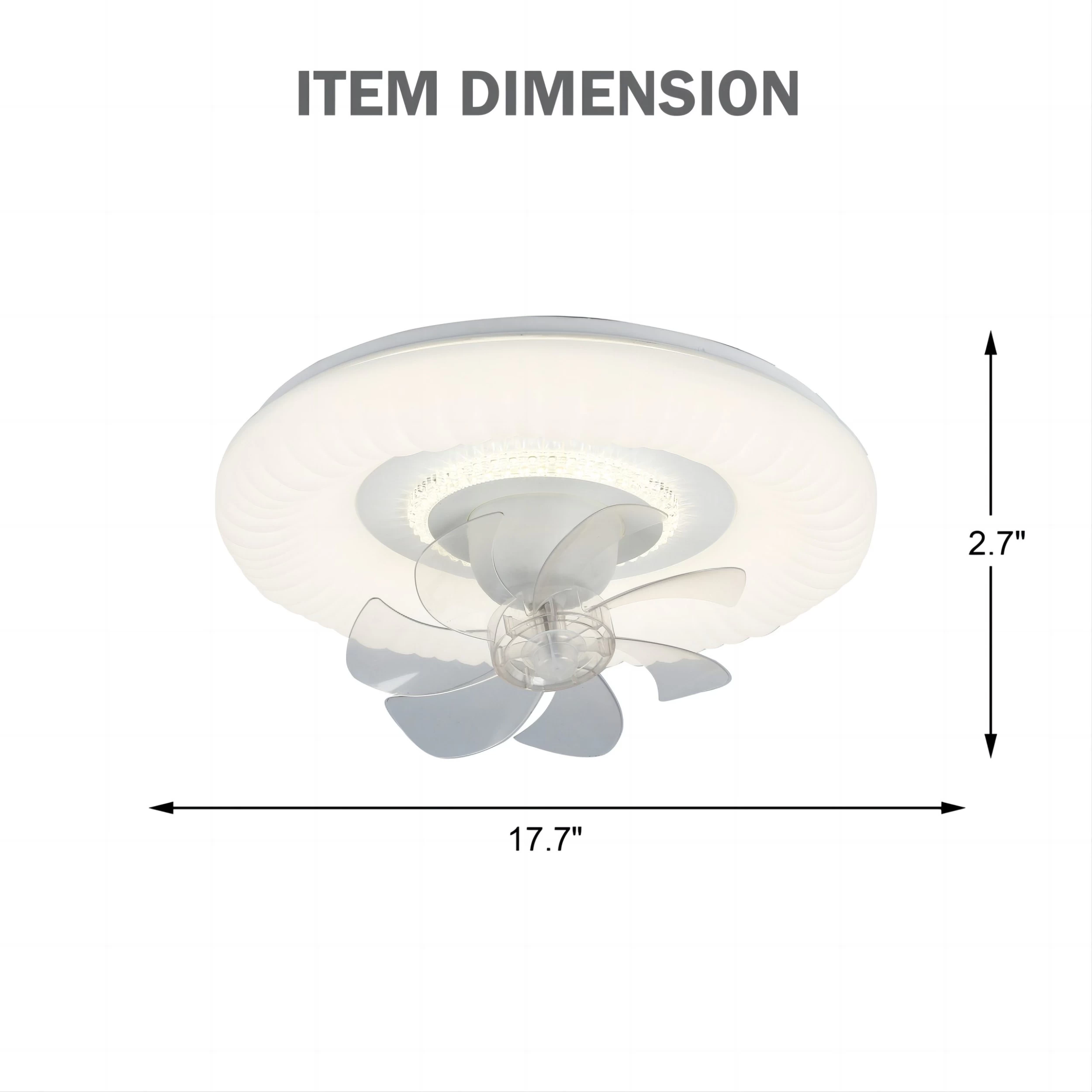 Oaks Aura 20in. Italian Cream Low Profile Ceiling Fan With Light, 360°Rotate Dual Control Flush Mount Ceiling Fan For Bedroom 3 Oaks Aura 20in. Italian Cream Low Profile Ceiling Fan With Light, 360°Rotate Dual Control Flush Mount Ceiling Fan For Bedroom