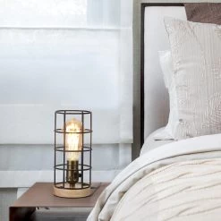 Retro Industrial Minimalism Small Table Lamp For Bedroom Bedside And Living Room, Wood Base Cute Mini Table Edison Desk Lamp 13 Retro Industrial Minimalism Small Table Lamp For Bedroom Bedside And Living Room, Wood Base Cute Mini Table Edison Desk Lamp -Bedroom Furniture Shop Retro Industrial Minimalism Small Table Lamp for Bedroom Bedside and Living Room2C Wood Base Cute Mini Table Edison Desk Lamp 3