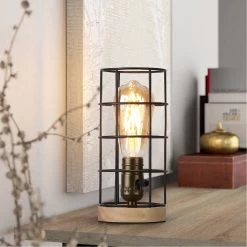 Retro Industrial Minimalism Small Table Lamp For Bedroom Bedside And Living Room, Wood Base Cute Mini Table Edison Desk Lamp 14 Retro Industrial Minimalism Small Table Lamp For Bedroom Bedside And Living Room, Wood Base Cute Mini Table Edison Desk Lamp -Bedroom Furniture Shop Retro Industrial Minimalism Small Table Lamp for Bedroom Bedside and Living Room2C Wood Base Cute Mini Table Edison Desk Lamp 4