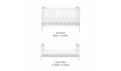 Tutti Bambini Rio Cot Bed White -Bedroom Furniture Shop Rio cot bed 5 600x352 1