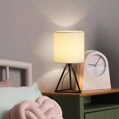 Set Of 2 Cute Modern Bedside Nightstand Lamps For Living Room Bedroom -Bedroom Furniture Shop Set of 2 Cute Modern Bedside Nightstand Lamps for Living Room Bedroom 2