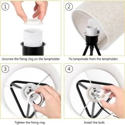 Set Of 2 Cute Modern Bedside Nightstand Lamps For Living Room Bedroom -Bedroom Furniture Shop Set of 2 Cute Modern Bedside Nightstand Lamps for Living Room Bedroom 5