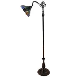 Tiffany Style Floor Lamp Arched Standing 62" Tall Stained Glass Rose Flower Bedroom Reading Gift AM035FL12B Amora Lighting -Bedroom Furniture Shop Tiffany Style Floor Lamp Arched Standing 6222 Tall Stained Glass Rose Flower Bedroom Reading Gift AM035FL12B Amora Lighting 5