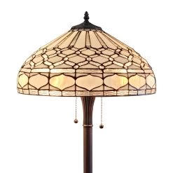Tiffany Style Floor Lamp Standing 60" Tall Stained Glass White Mahogany Bedroom Reading Gift Amora Lighting 15 Tiffany Style Floor Lamp Standing 60" Tall Stained Glass White Mahogany Bedroom Reading Gift Amora Lighting -Bedroom Furniture Shop Tiffany Style Floor Lamp Standing 6022 Tall Stained Glass White Mahogany Bedroom Reading Gift AM222FL18 Amora Lighting 6