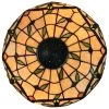 Tiffany Style Table Lamp 23" Tall Stained Glass Tan Orange Floral Flower Decor Bedroom Handmade Gift Amora Lighting -Bedroom Furniture Shop Tiffany Style Table Lamp 2322 Tall Stained Glass Tan Orange Floral Flower Decor Bedroom Handmade Gift AM313TL16B Amora Lighting