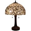 Tiffany Style Table Lamp 24" Tall Stained Glass White Decor Nightstand Bedroom Handmade Gift AM273TL16B Amora Lighting -Bedroom Furniture Shop Tiffany Style Table Lamp 2422 Tall Stained Glass White Decor Nightstand Bedroom Handmade Gift AM273TL16B Amora Lighting