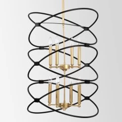 Transitional Metal Chandelier Fixture, 8 Lights , 2-Tier-Candle Dimmable Ceiling Light For Living Room, Bedroom, Dining Room -Bedroom Furniture Shop Transitional Metal Chandelier Fixture2C 8 lights 2C 2 Tier Candle Dimmable Ceiling Light for Living Room2C Bedroom2C Dining Room 12