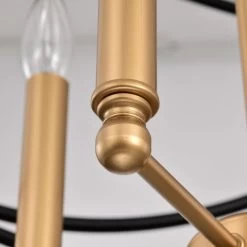 Transitional Metal Chandelier Fixture, 8 Lights , 2-Tier-Candle Dimmable Ceiling Light For Living Room, Bedroom, Dining Room -Bedroom Furniture Shop Transitional Metal Chandelier Fixture2C 8 lights 2C 2 Tier Candle Dimmable Ceiling Light for Living Room2C Bedroom2C Dining Room 16