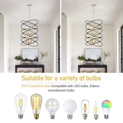 Transitional Metal Chandelier Fixture, 8 Lights , 2-Tier-Candle Dimmable Ceiling Light For Living Room, Bedroom, Dining Room -Bedroom Furniture Shop Transitional Metal Chandelier Fixture2C 8 lights 2C 2 Tier Candle Dimmable Ceiling Light for Living Room2C Bedroom2C Dining Room 7