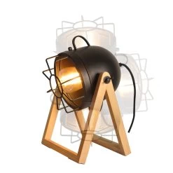 Vintage Retro Adjustable Table Lamp-Modern Farmhouse Cage Cinema Minimalist Desk Light For Living Room Bedroom