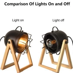 Vintage Retro Adjustable Table Lamp-Modern Farmhouse Cage Cinema Minimalist Desk Light For Living Room Bedroom -Bedroom Furniture Shop Vintage Retro Adjustable Table Lamp Modern Farmhouse Cage Cinema Minimalist Desk Light for Living Room Bedroom 4