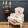 A Louis XV Style Vintage French Upholstered Bedroom Chair